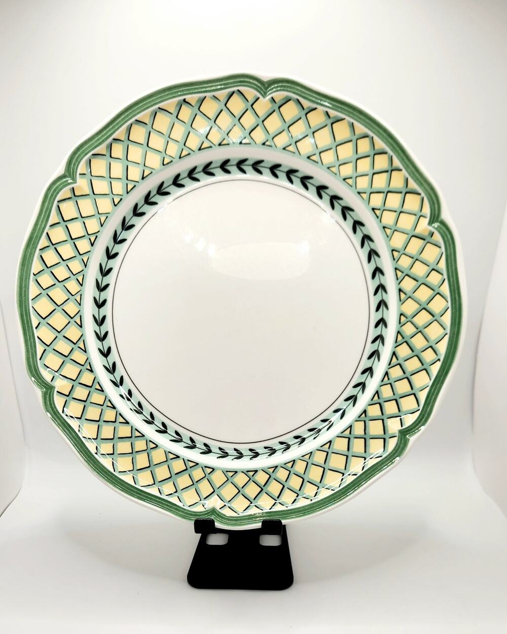 2 Villeroy & Boch French Garden Orange 10.5" Porcelain Dinner Plates Germany